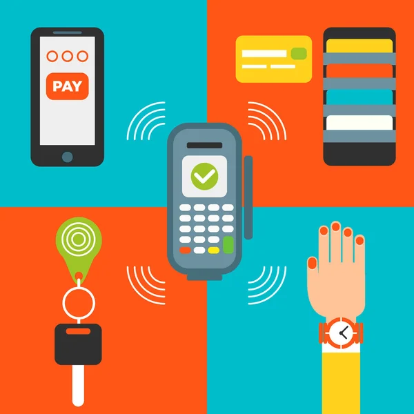 contacless ödeme için simge kümesi 