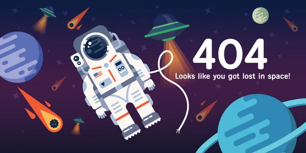 Webová stránka 404 chyba — Stockový vektor