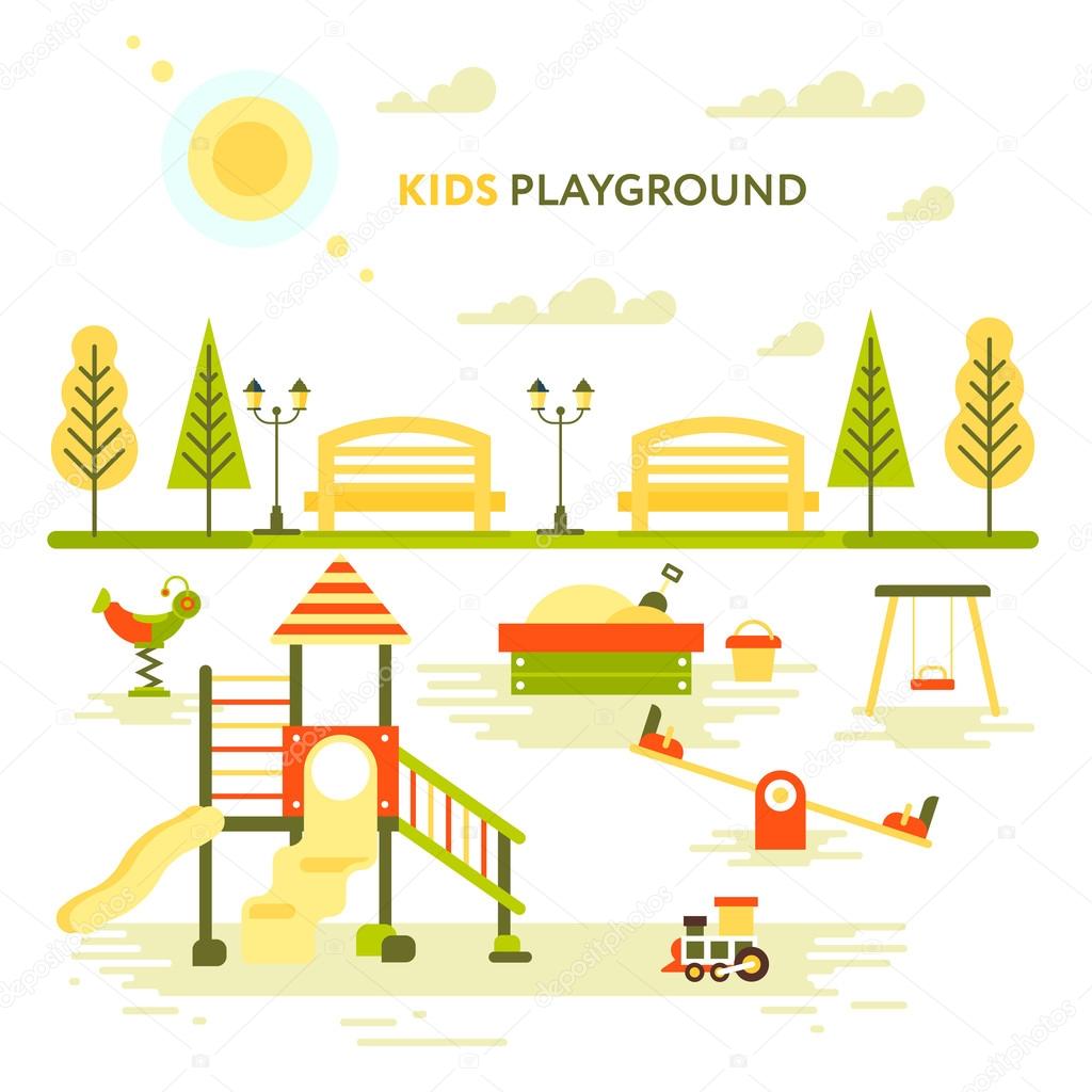 KIDS Playground in the town