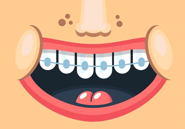 Sonrisa saludable — Vector de stock