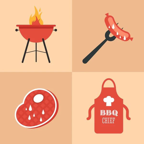 Barbekü Icons set