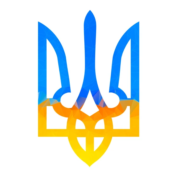 Украинский трезубец традиционная иллюстрация — стоковый вектор