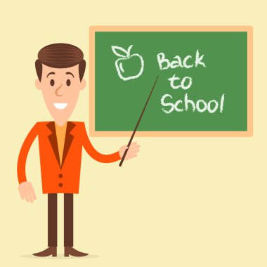 Teacher man near the board