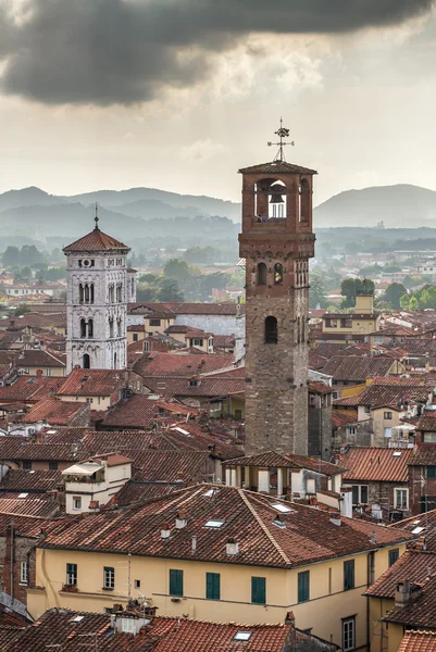 Lucca od Torre Guinigi — Stock fotografie