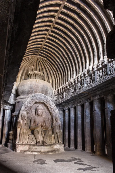 エローラ石窟の仏 — ストック写真
