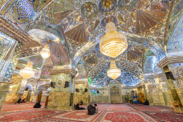 Interior of Shah-e-Cheragh Shrine