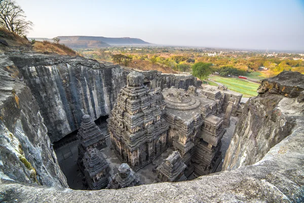 Tempio di Kailas in complesso di grotte di Ellora — Foto Stock