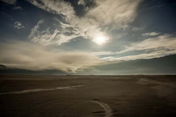 Paisagem noturna dentro do Monte Bromo — Fotografia de Stock