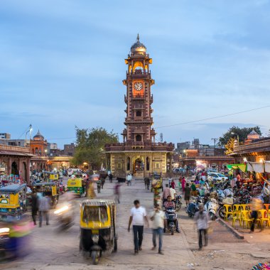 jodhpur, ünlü Viktorya Saat Kulesi 