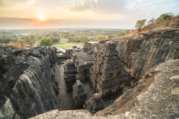 Temple Kailas dans le complexe des grottes d'Ellora — Photo