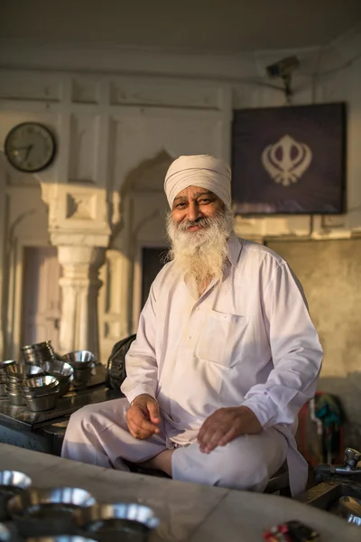 Indický sikh muž v turbanu — Stock fotografie