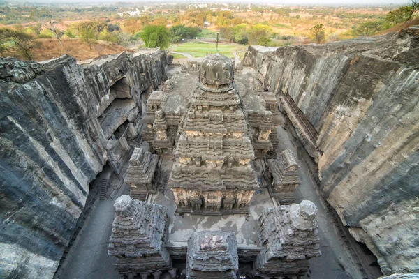 Tempio di Kailas in complesso di grotte di Ellora — Foto Stock