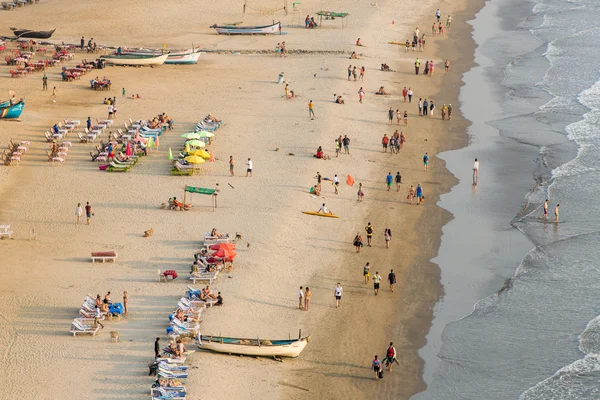 Vedere aeriană a plajei Arambol — Fotografie, imagine de stoc