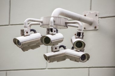CCTV kameraları duvardaki