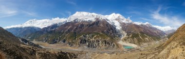 Manang Vadisi panoramik manzaralı