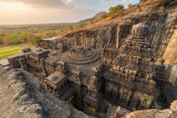 Templo de Kailas no complexo de cavernas de Ellora — Fotografia de Stock