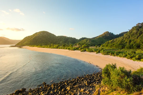 Långa Kuta sand beach — Stockfoto