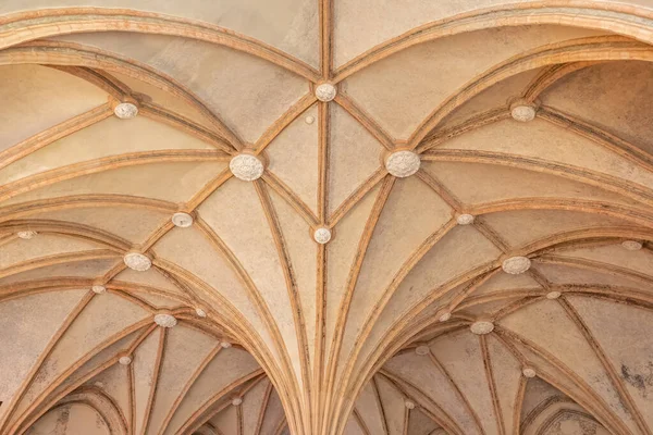 Interior of the medieval castle gothic room.