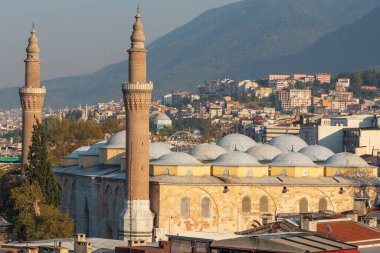 Bursa 'daki Bursa Büyük Camisi veya Ulu Cami, Türkiye.