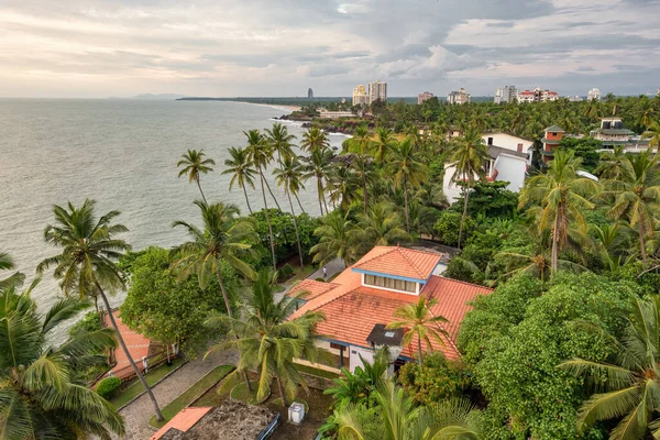 Beautiful tropical landscape seen from the Kannur lighthouse in Kerala, India — Stock Photo, Image