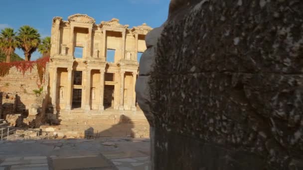 Biblioteca Celso nella città antica Efeso, Turchia — Video Stock