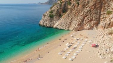 Türkiye 'de Akdeniz' deki güzel Kaputash plajı