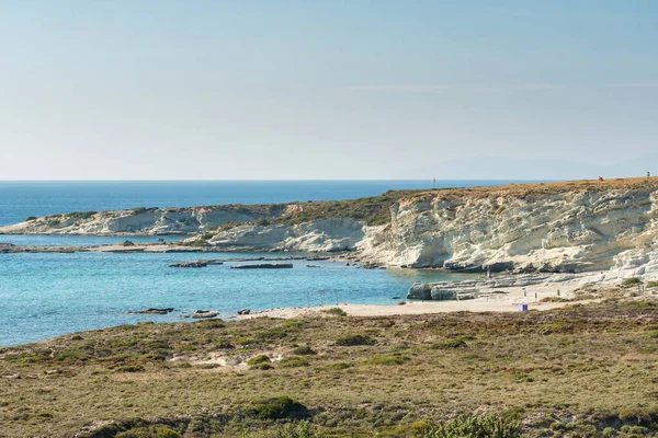 Alacati Delikli Koy Beach bij Cesme Town, Turkije — Stockfoto