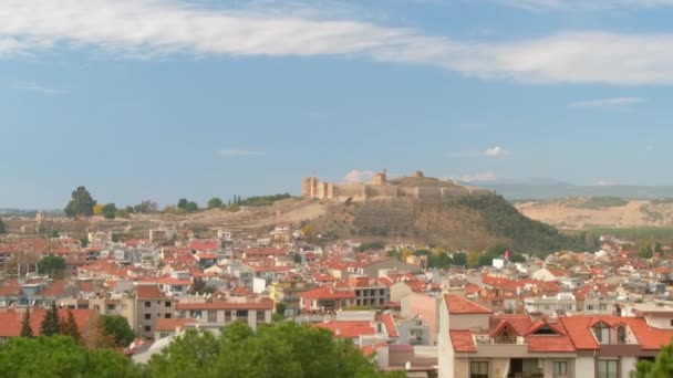 Ayasuluk slott på Ayasuluk Hill, Selcuk, Efesos, Turkiet — Stockvideo