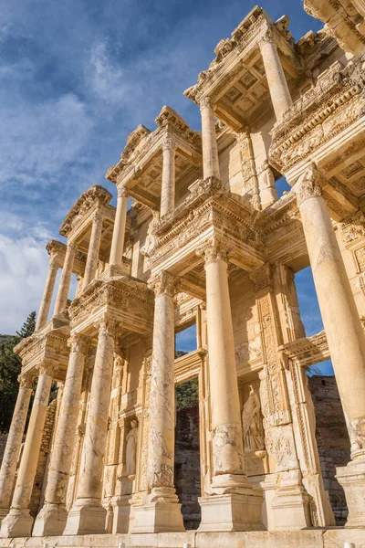 Bibliothèque Celsus dans la ville antique Ephèse, Turquie — Photo