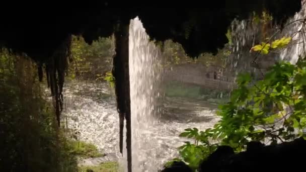 Horní Dudenovy vodopády v Antalyi, Turecko — Stock video