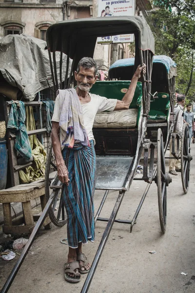 Motorista de riquixá — Fotografia de Stock