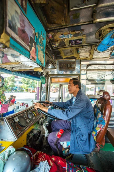 Bus  driver in THAILAND — Stock Photo, Image