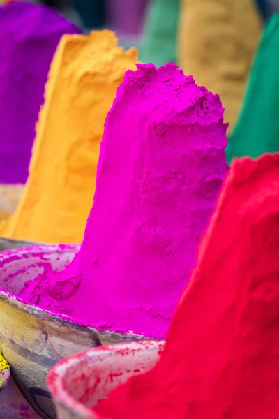 ホーリー祭用粉末染料 — ストック写真