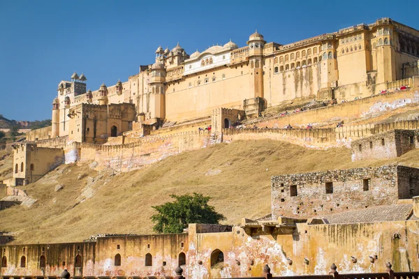 Palacio del Fuerte Amber cerca de Jaipur — Foto de Stock
