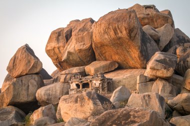 Hampi taşlar eski Tapınağı
