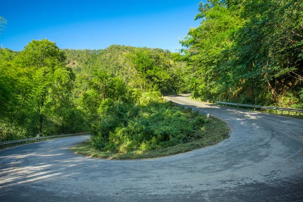 Curve of mountain road — Stock Photo, Image