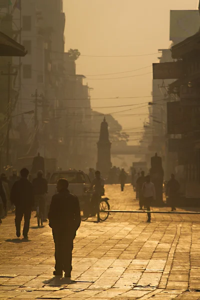 Calle cerca de la plaza Dubar de Katmandú —  Fotos de Stock