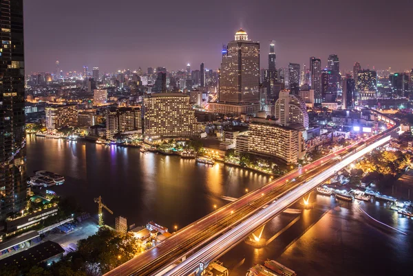 Paysage de la rivière à Bangkok — Photo