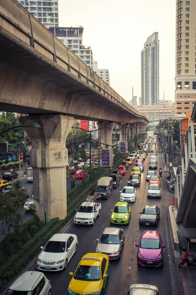 在曼谷的交通堵塞 — 图库照片