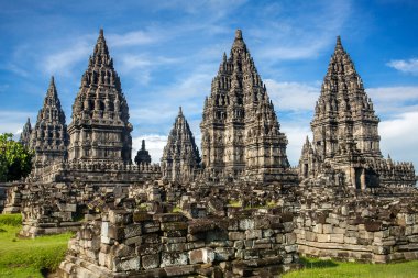 Prambanan temple near Yogyakarta clipart