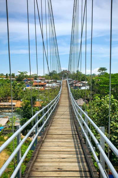 Bridge in Bukit lawang village — стокове фото