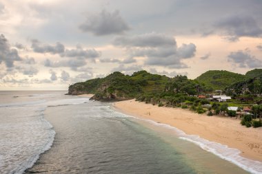 Beautiful sky over beach in Java