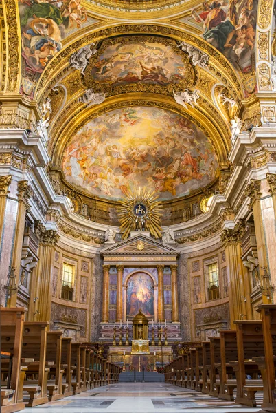 Chorus of Basilica Il Gesu — Stock Photo, Image