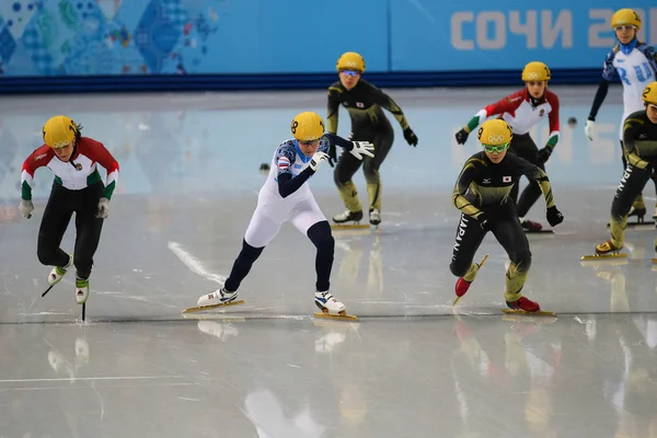 Ladies' 3000 m Heats Short Track Relay — Stock Photo, Image