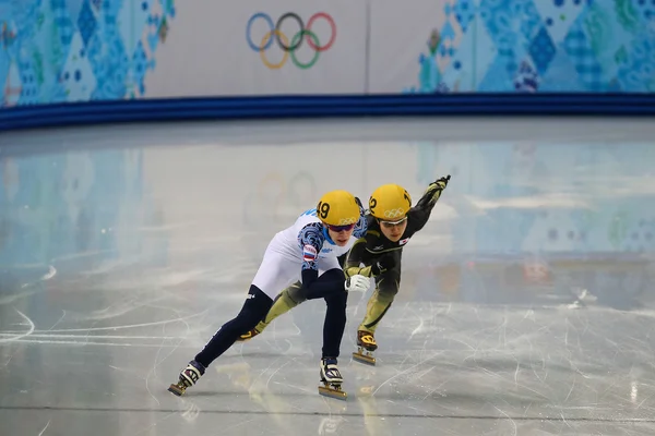 Ladies' 3000 m Heats Short Track Relay — Stock Photo, Image