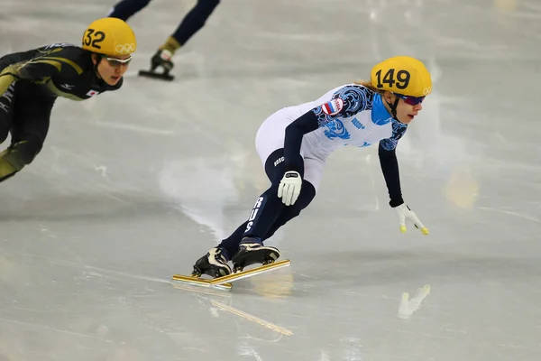 Ladies' 3000 m reeksen korte Track Relay — Stockfoto