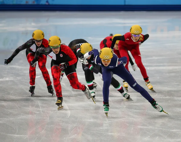 Ladies' 3000 m grzeje krótki utwór przekaźnik — Zdjęcie stockowe