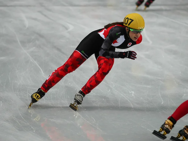 Női 3000 m melegszik rövid Track-továbbítóügynök — Stock Fotó