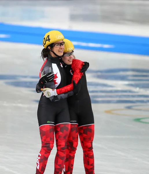 Ladies' 3000 m Heats Short Track Relay — Stock Photo, Image