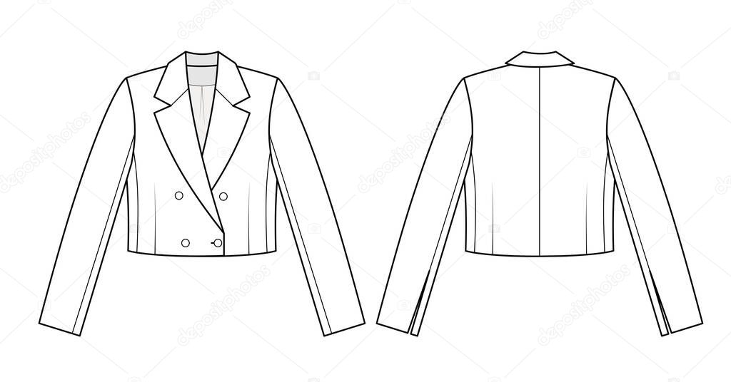 jacket technical flat